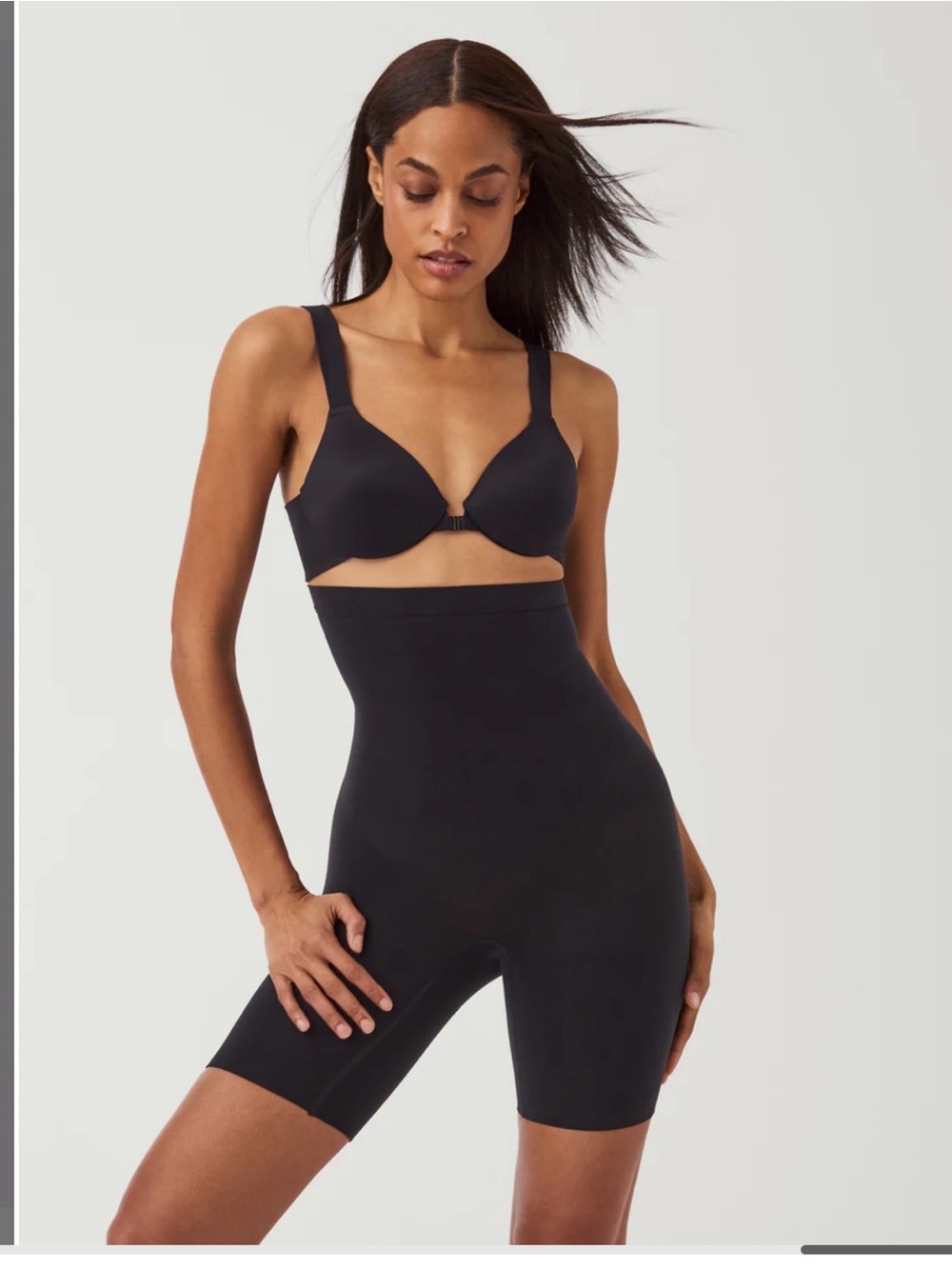 SPANX High-Waisted Shaper Short in Black